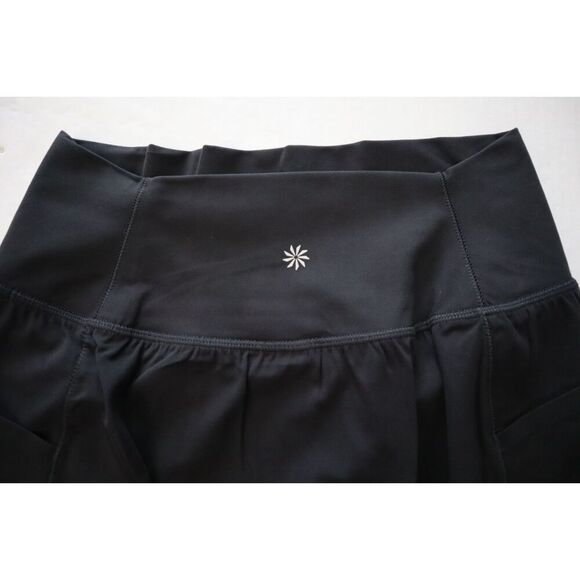 Athleta 837435 Women's Sz XS Black Salutation Stash 16 1/2 Skirt Skort - Picture 3 of 12
